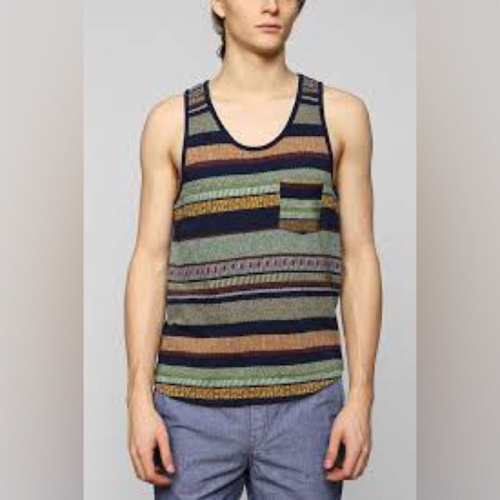 Koto | Striped Multicolor Men's Tank Top